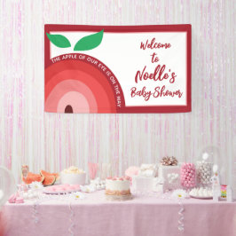 Apfel unseres Auges, Apfelsinenbogen, Babydusche Banner