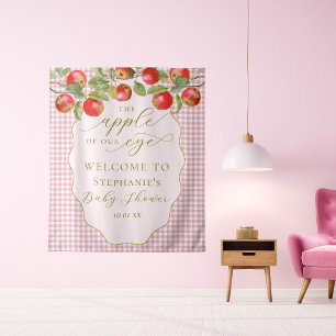 Apfel Unseres Auges Baby Shower Photobooth Hinterg Wandteppich