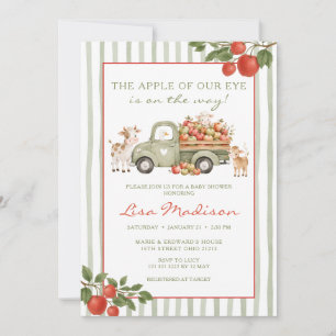 Apfel Unseres Auges Baby Shower Truck Farm Einladung