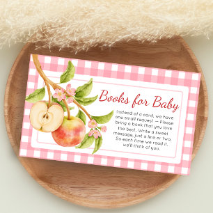 Apfel Unseres Auges Gingham-Baby-Party-Buch für Ba Begleitkarte