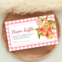 Apfel Unseres Auges Gingham-Baby-Shower-Windel-Raf