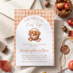 Apfel Unseres Auges Herbsternte-Baby-Party Einladung