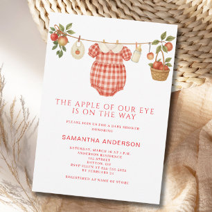 Apfel Unseres Auges Mädchen Baby Shower Einladung