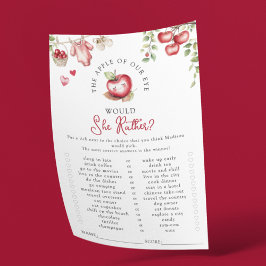 Apfel unseres Auges würde sie eher ein Baby Duschs