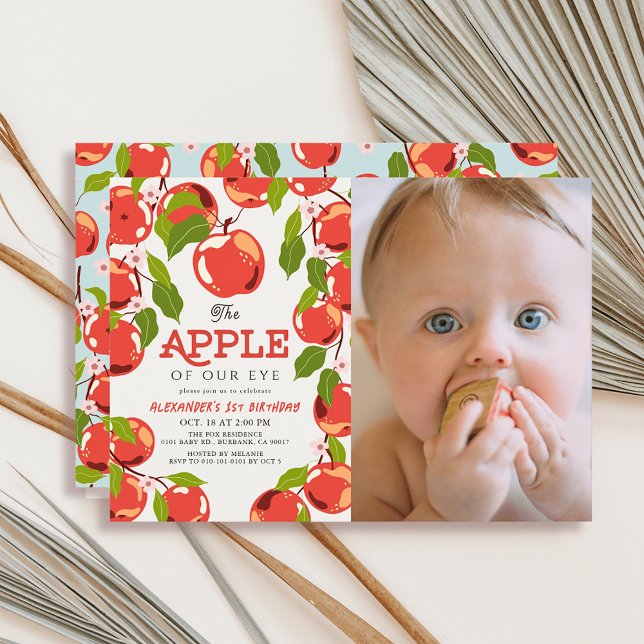 Apfel unseres Foto-Jungen aus der Augenflora zum 1 Einladung (Von Creator hochgeladen)