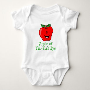 Apfel von Yia-Yia-Auge Baby Strampler