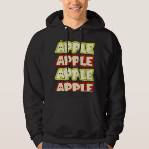 Apfel Wiederholung Apfel Pflückender Landwirt Hoodie
