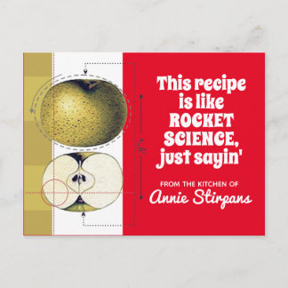 Apfel Wissenschaft Kochen Backen Kochbuch Rezeptka Postkarte