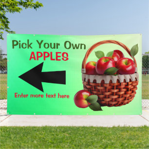 Äpfel zum Verkauf anpassen Wählen Sie Ihre eigenen Banner