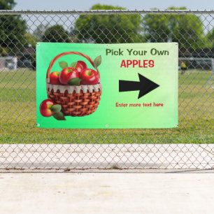 Äpfel zum Verkauf anpassen Wählen Sie Ihre eigenen Banner