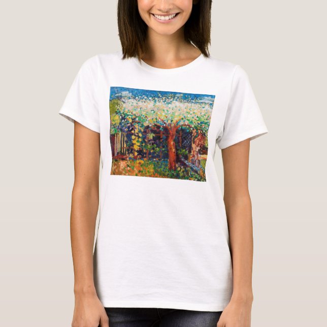 Apfelbaum-Blüte T-Shirt (Vorderseite)