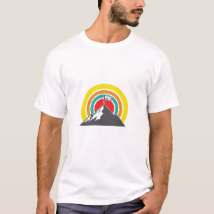 Apfelbaum des Lebens Silhouette Natur T-Shirt