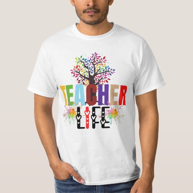 Apfelbaum für Lehrer T-Shirt (Vorderseite)