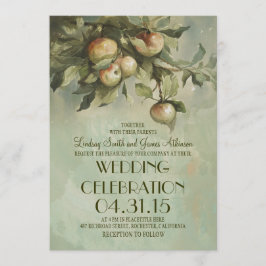 Apfelbaum rustikale Hochzeitseinladungen Einladung