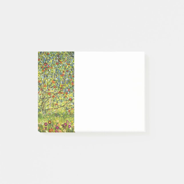 Apfelbaum und Blume 1912 Post-it Klebezettel (Vorderseite)