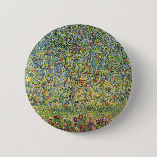 Apfelbaum von Gustav Klimt, Vintage Art Nouveau Button