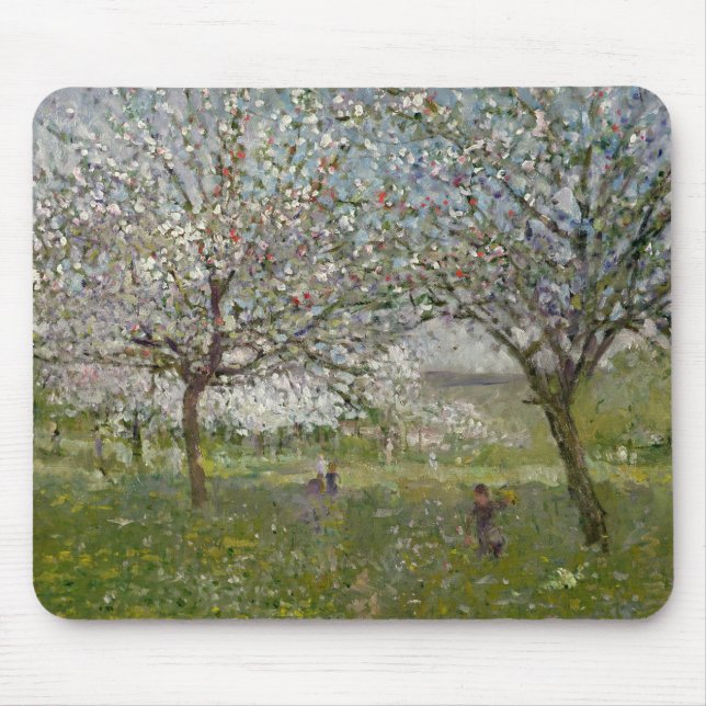 Apfelbäume in der Blume Mousepad (Vorne)