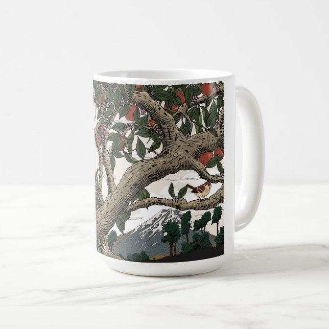 Apfelbaumlandschaft Kaffeetasse (VorderseiteRechts)
