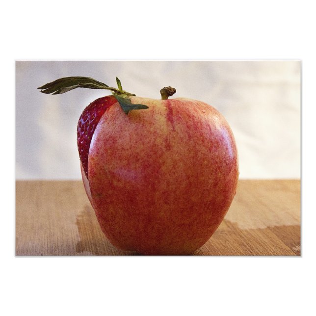 Apfelbeersaft und einzigartige Fruchtfotografie Fotodruck (Vorne)