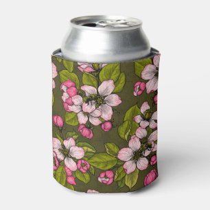 Apfelblüte auf dunkelgrün dosenkühler