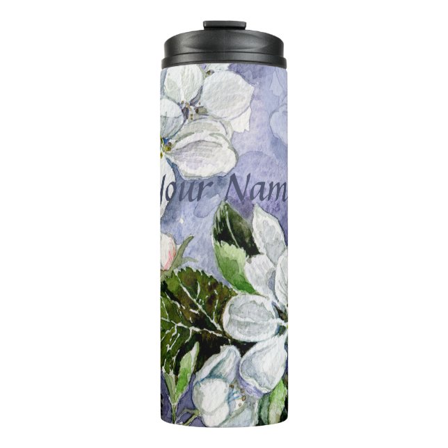 Apfelblüte Thermosbecher (Vorderseite)