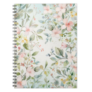Apfelblüten Aquarelle Notizblock