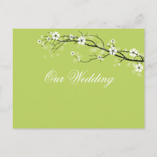 Apfelblüten aus Granny Smith rett Datum/Farbe Ankündigungspostkarte