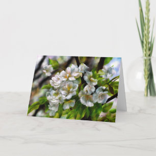 Apfelblüten Feiertagskarte