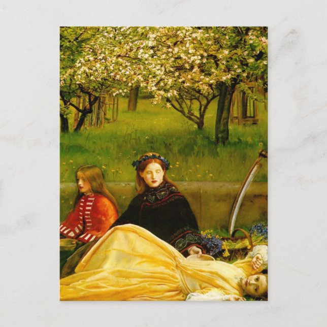 Apfelblüten Frühjahr Fine Art Postkarte (Vorderseite)