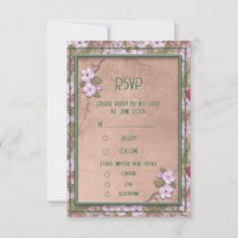 Apfelblüten - RSVP-Karte