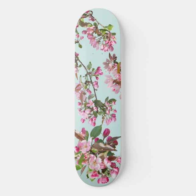 Apfelblüten Skateboard (Vorderseite)