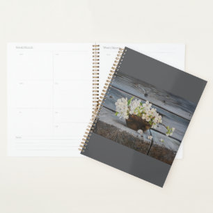 Apfelblüten-Stillleben – Original-Kunstwerk Planer
