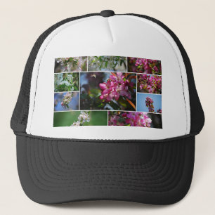 Apfelblüten und Honigbienen Truckerkappe