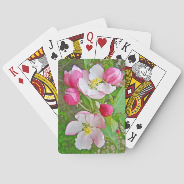 Apfelblütenzeit Spielkarten (Rückseite)