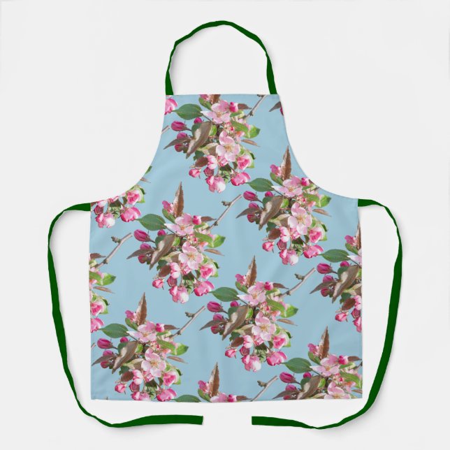 Apfelblütenzweig Schürze (Vorderseite)