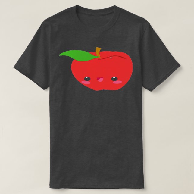 Apfelform mit niedlicher Frucht T-Shirt (Design vorne)