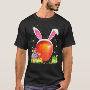 Apfelfrucht Ostereier Jagd Bunny Apple Ostersonne T-Shirt