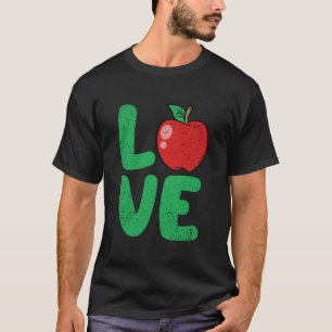 Apfelgarten Liebe Obst Landwirtschaft Bauer Gärtne T-Shirt