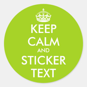 Apfelgrün Behalte Calm Stickers   personalisierba