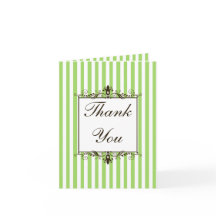 Apfelgrün, braun, weiß gestrichen Danke Karte