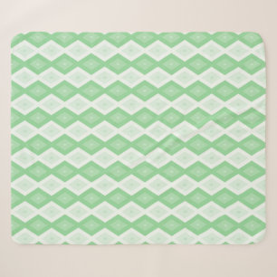 Apfelgrün-Diamantmuster Sherpadecke
