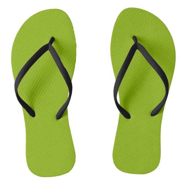 Apfelgrün (einfarbig)  flip flops (Fußbett)