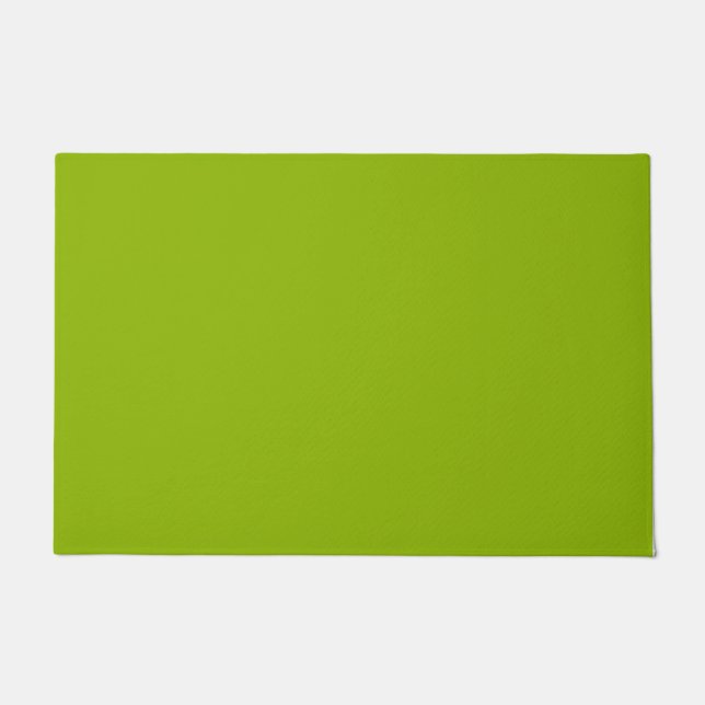 Apfelgrün (Vollfarbe)  Fußmatte (Vorderseite)