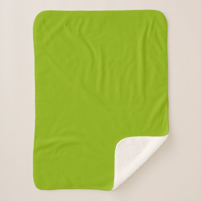 Apfelgrün (Vollfarbe) Sherpadecke (Vorderseite)