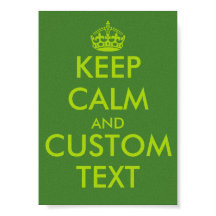 Apfelgrüne KeepCalm Poster | Personalisierter Text