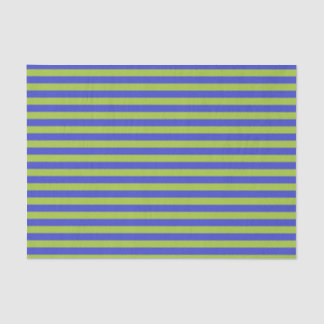 Apfelgrüne und blaue Streifen Seidenpapier