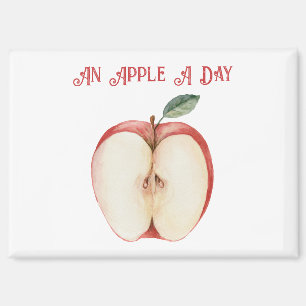Apfelgrünes Blatt Obst Magnet