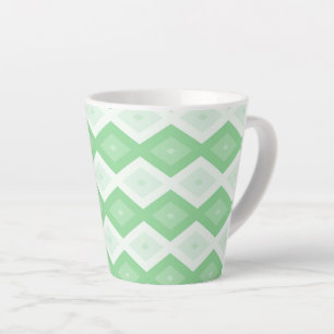 Apfelgrünes Diamantmuster Milchtasse