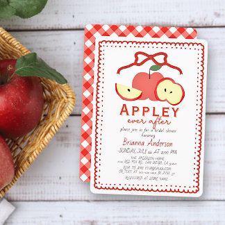 Apfelhaftes Hochzeitsduscheinladung Apfel Einladung
