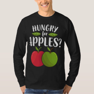 Apfelhungrig für Äpfel Funny Fruit Lover Vegan Ve T-Shirt